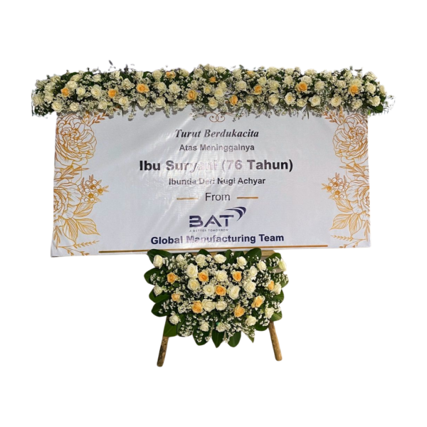 Papan Bunga Banner Duka Cita